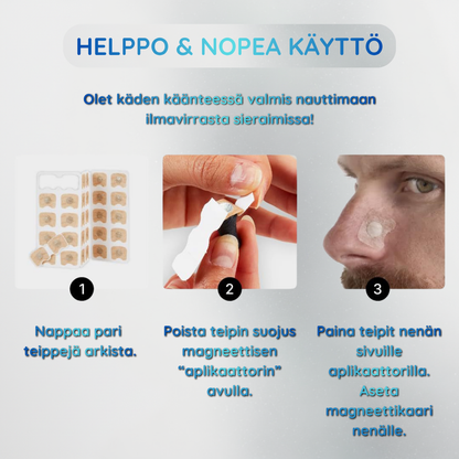 Nektar™ Huff Travel Magneettiset nenänauhat